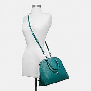 COACH SIERRA SATCHEL IN GLITTER CROSSGRAIN